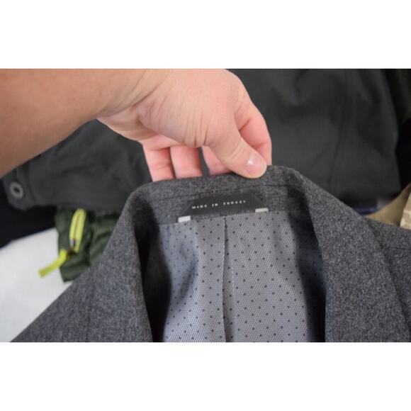 Boss Hugo Boss Hutson 2 US 40L Gray Virgin Wool Blend Colombo Two Button - Picture 4 of 8